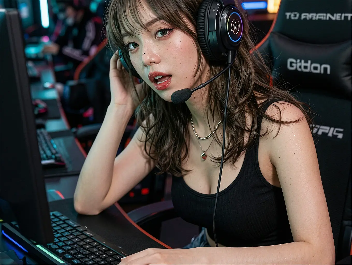 A virtual girlfriend chatting and remembering you between sessions